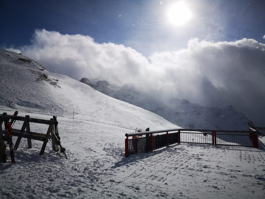 Bergstation der Nova Stoba im Montafon im Winter